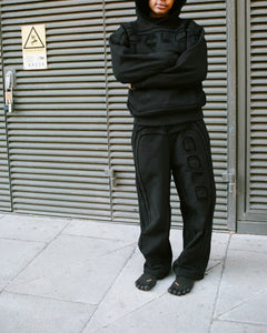 'TripleStitch' Sweatpants - Black/Black