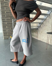 Load image into Gallery viewer, GCLO Jogger Jorts - Grey/Ocean Blue