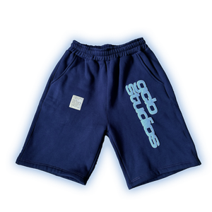 GCLO 'worldisyourz' Shorts- NavyBlue/SkyBlue