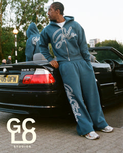 GCLO 'Chain-Stitch' Hoodie - Dusk Blu