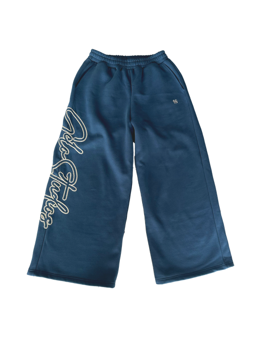 GCLO 'Chain-Stitch' Sweatpants - Dusk Blu