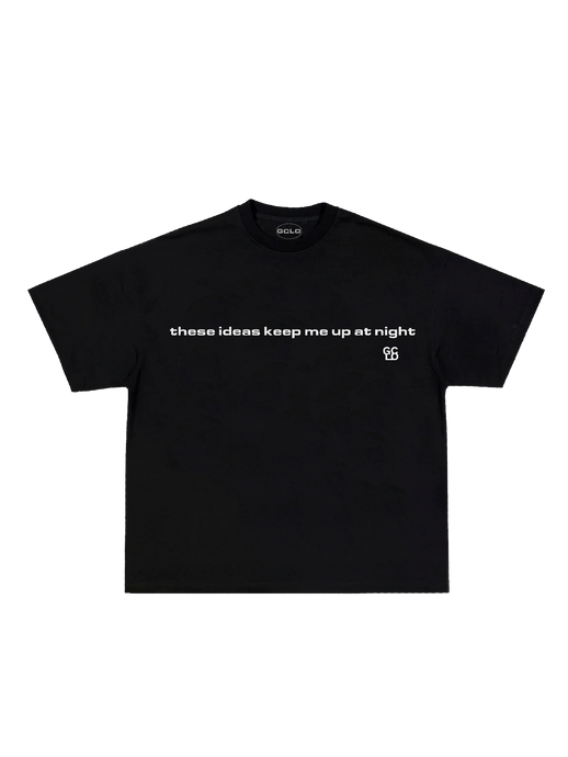 'these ideas' tee - black/white
