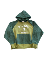 Load image into Gallery viewer, GCLO 'No Limits' Raglan Hoodie - Green/Green