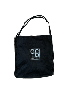 GCLO Corduroy Tote Bag - Black/Frost Grey