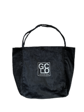 Load image into Gallery viewer, GCLO Corduroy Tote Bag - Black/Frost Grey